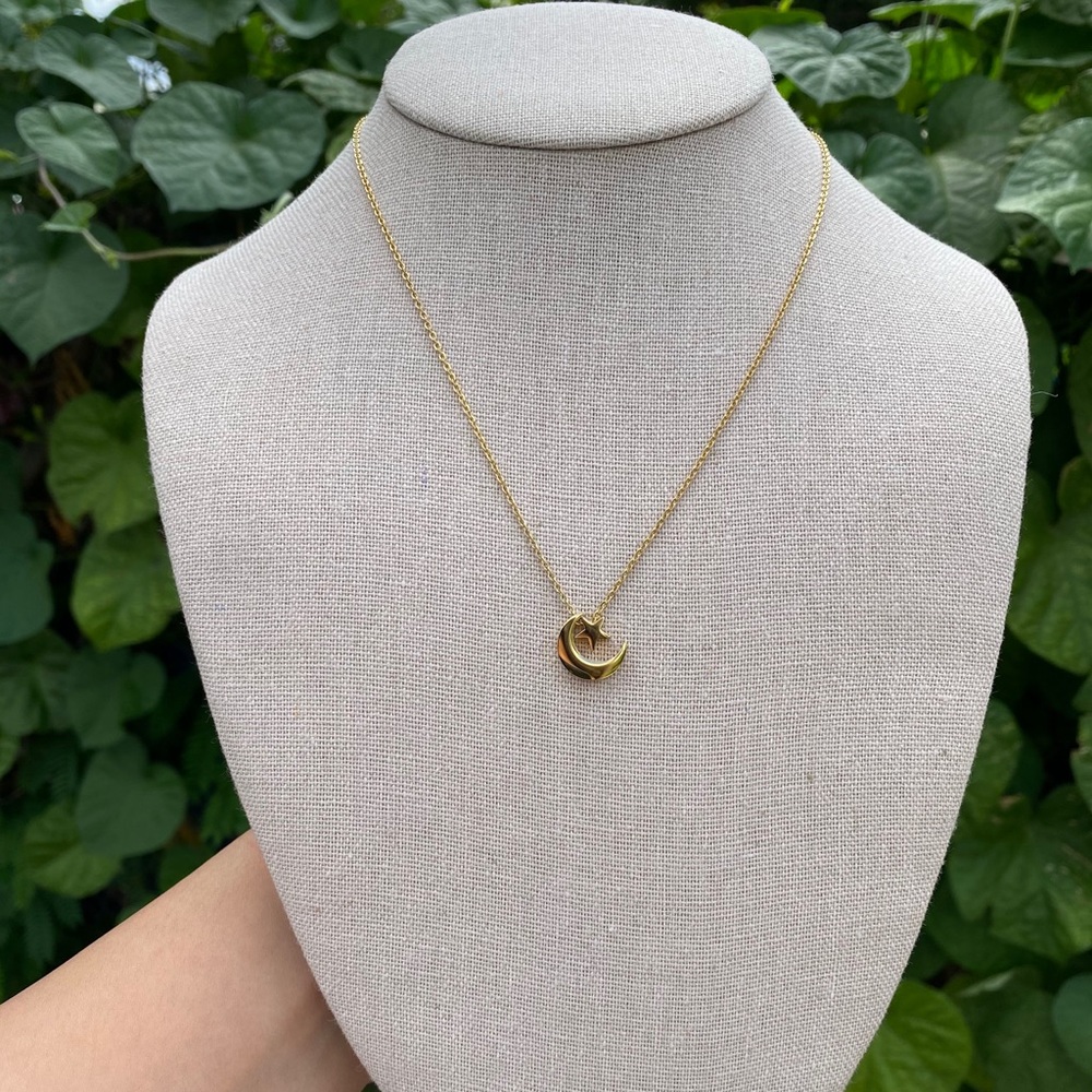 Star and moon necklace